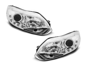 Faruri compatibile cu Ford FOCUS MK3 11- 10.14 TUBE LIGHTS CHROME