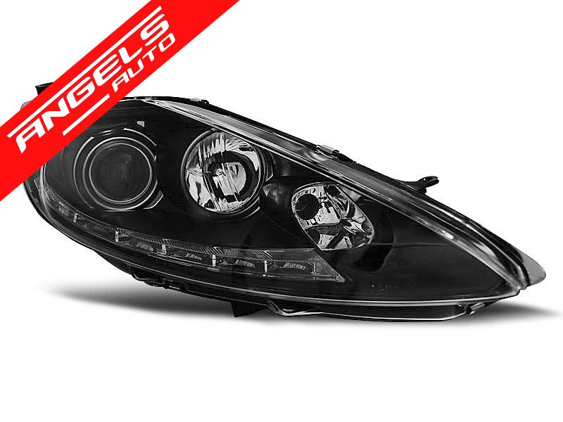 Faruri compatibile cu Ford FIESTA MK7 08.08-09.12 DAYLIGHT Negru - imagine 2