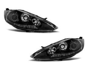 Faruri compatibile cu Ford FIESTA MK7 08.08-09.12 DAYLIGHT Negru