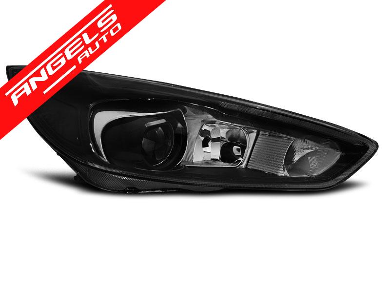 Faruri compatibile cu Ford FOCUS MK3 14-18 Negru LED DRL (LED OEM) - imagine 2