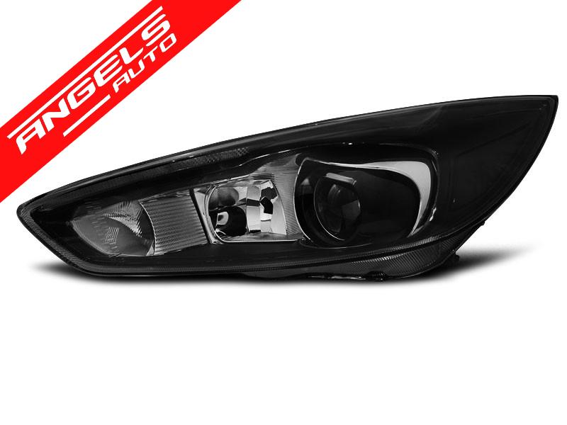 Faruri compatibile cu Ford FOCUS MK3 14-18 Negru LED DRL (LED OEM) - imagine 3