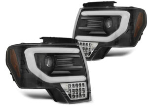 Faruri TUBE LIGHT compatibile cu Ford F150 2008-2014 Black