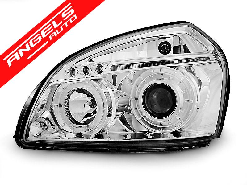 Faruri compatibile cu Hyundai TUCSON 07.04-10 ANGEL EYES CHROME - imagine 3