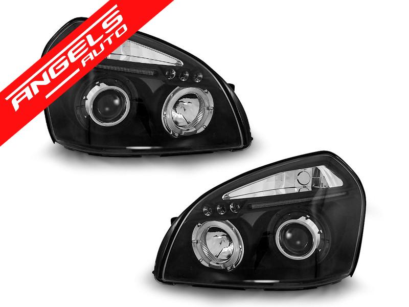 Faruri compatibile cu Hyundai TUCSON 07.04-10 ANGEL EYES Negru