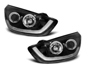 Faruri compatibile cu Hyundai TUCSON IX35 10-13 Negru TUBE LIGHT