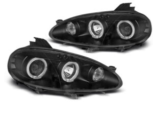 Faruri compatibile cu Mazda MX5 01-05 ANGEL EYES Negru