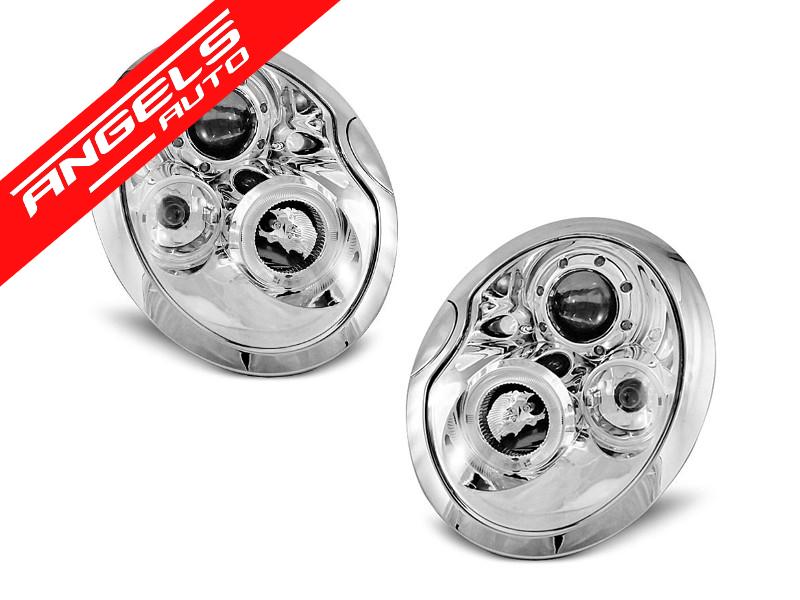 Faruri ANGEL EYES compatibile cu Mini COOPER (2001-2004) Crom