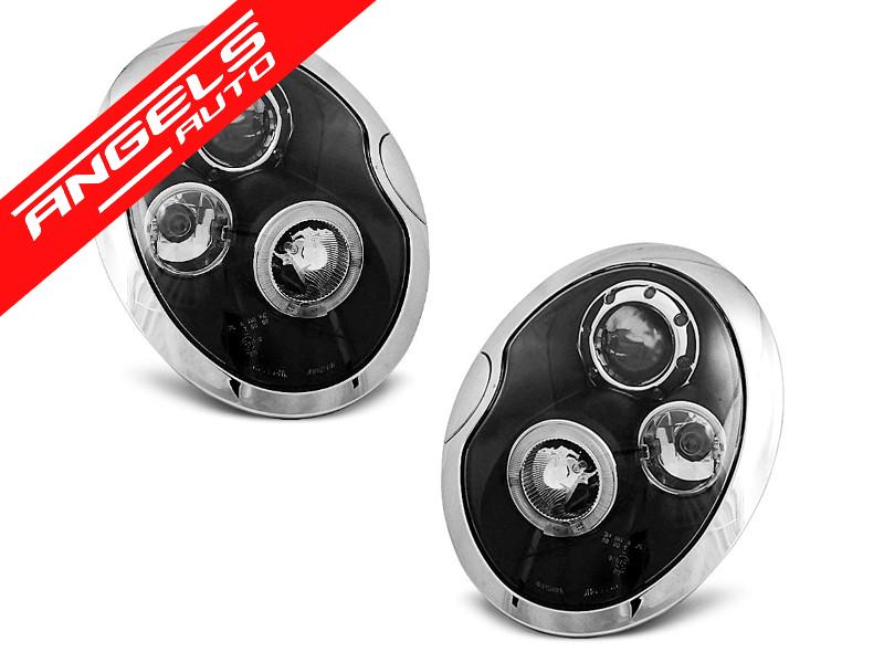 Faruri ANGEL EYES compatibile cu Mini COOPER (2001-2004) Negru