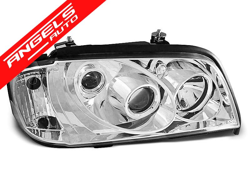 Faruri compatibile cu Mercedes C-class W202 1993-2000 CHROME - imagine 2