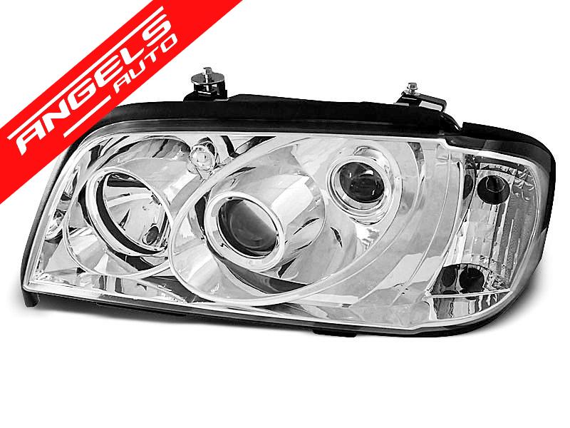 Faruri compatibile cu Mercedes C-class W202 1993-2000 CHROME - imagine 3
