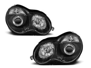 Faruri compatibile cu Mercedes C Class W203 2000-2004 Black Design