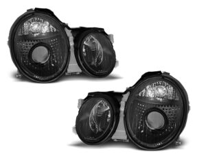 Faruri Negru potrivite pentru compatibile cu Mercedes W208 CLK 03.97-04.02
