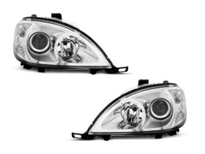 Faruri Crom compatibile cu Mercedes W163 ML M-Class (1998-2001)