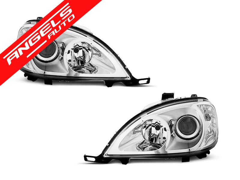 Faruri Crom compatibile cu Mercedes W163 ML M-Class (1998-2001)