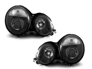 Faruri ANGEL EYES compatibile cu Mercedes E-Class W210 (1995-05.1999) Negru