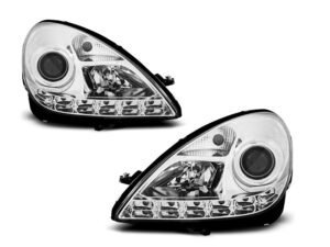 Faruri LED compatibile cu Mercedes SLK R171 2004-2011 Crom