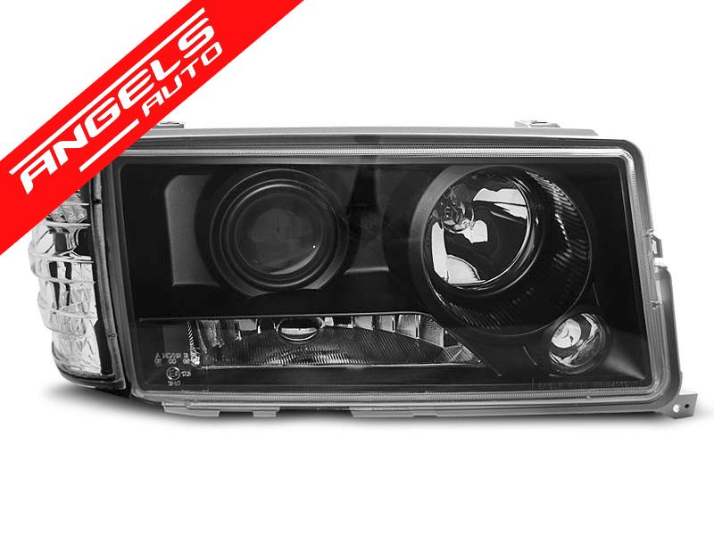 Faruri compatibile cu Mercedes W201/190 (1982-1993) Negru - imagine 2