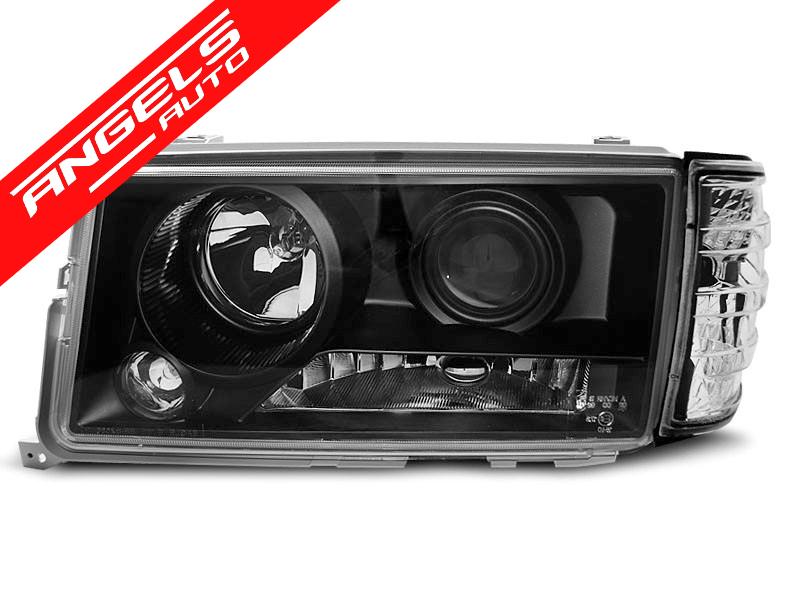 Faruri compatibile cu Mercedes W201/190 (1982-1993) Negru - imagine 3