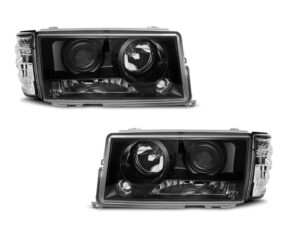 Faruri compatibile cu Mercedes W201/190 (1982-1993) Negru