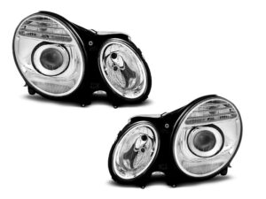 Faruri compatibile cu Mercedes E Class W211 2002-2006 Crom Xenon