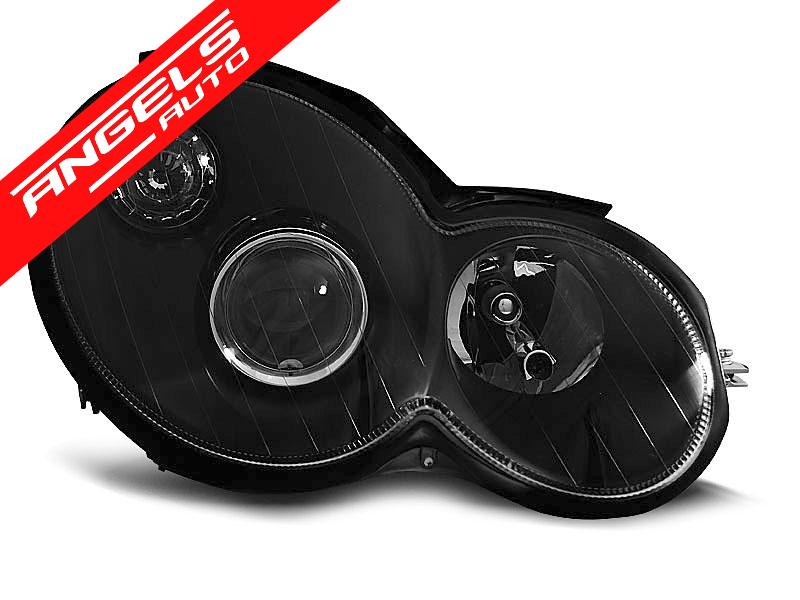 Faruri Negru potrivite pentru compatibile cu Mercedes CL203 C-KLASA 00-04 - imagine 2