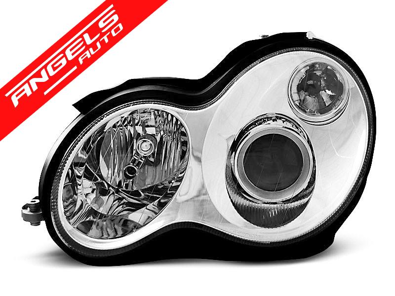 Faruri compatibile cu Mercedes C-Class W203 (2000-2004) Crom - imagine 3
