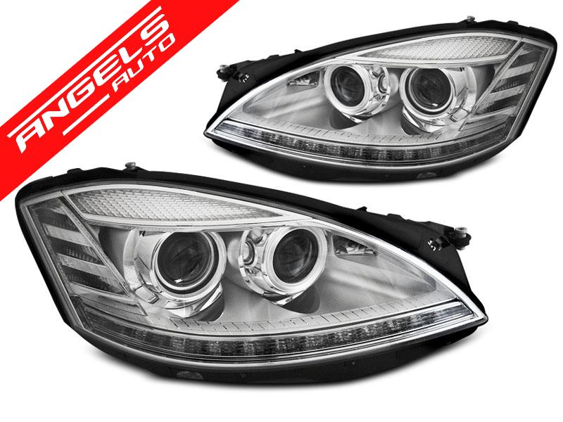 Faruri XENON Faruri DAYLIGHT CHROME SEQ potrivite pentru compatibile cu Mercedes W221 05-09