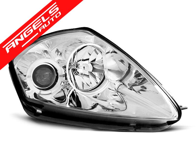 Faruri compatibile cu Mitsubishi ECLIPSE D50 00-05 ANGEL EYES CHROME - imagine 2