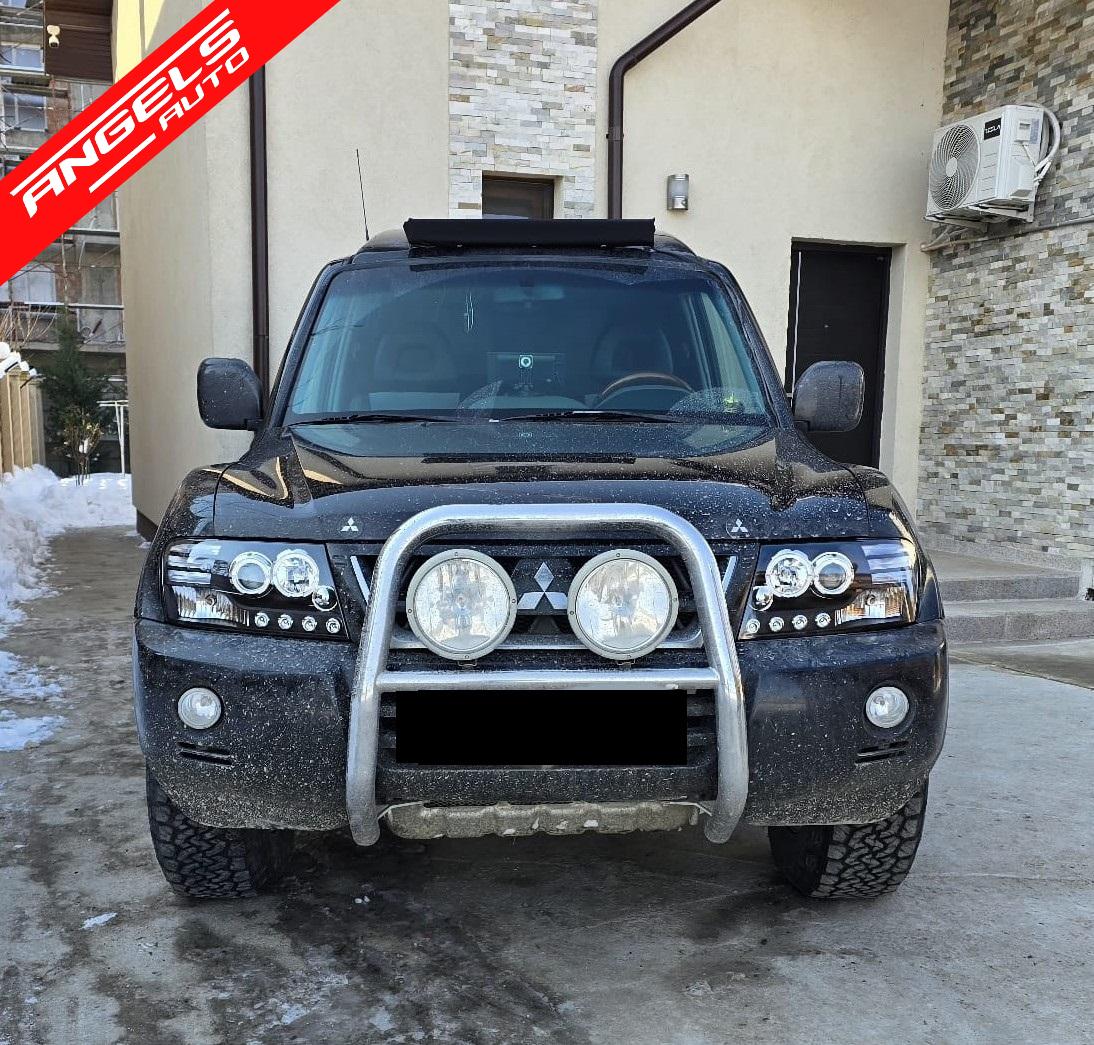 Faruri LED Angel Eyes compatibile cu Mitsubishi Pajero V60 (2000-2006) Black - imagine 4