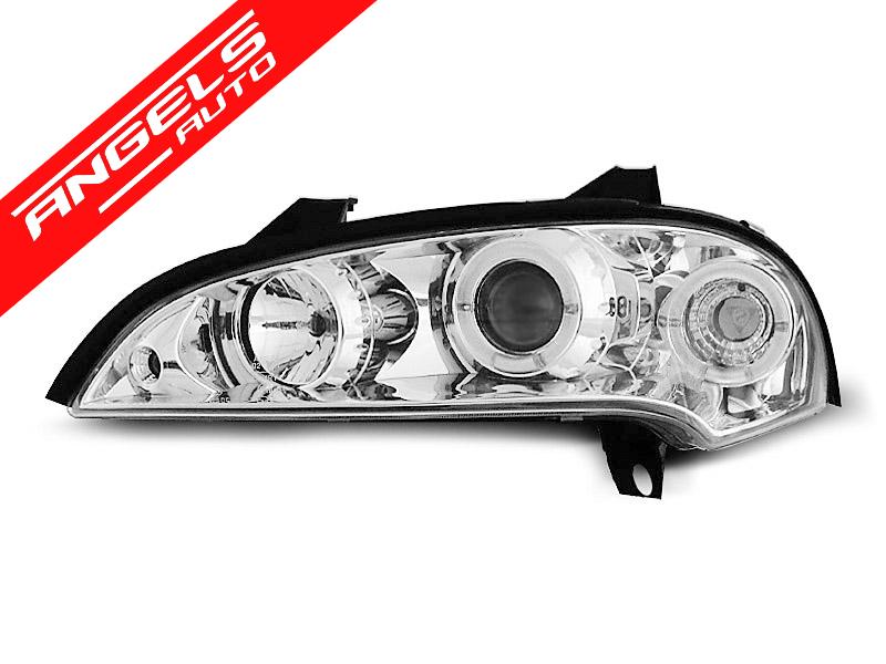 Faruri Angel Eyes compatibile cu Opel Tigra 1994-2000 Crom - imagine 2