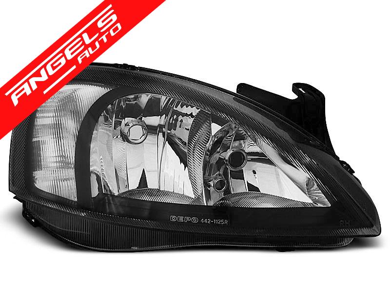 Faruri compatibile cu Opel Corsa C Fundal Negru - imagine 2