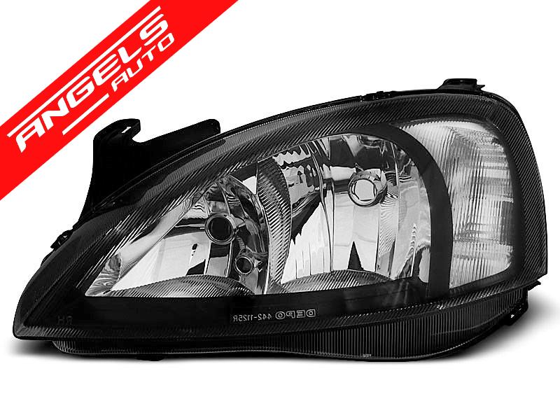 Faruri compatibile cu Opel Corsa C Fundal Negru - imagine 3