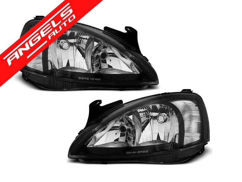Faruri compatibile cu Opel Corsa C Fundal Negru