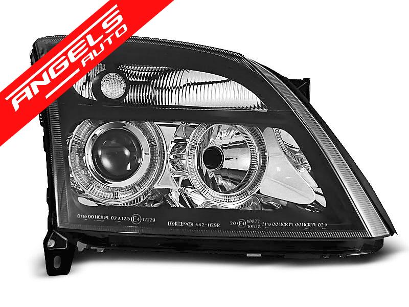 Faruri Angel Eyes compatibile cu Opel Vectra C (2002-2005) Negru - imagine 2