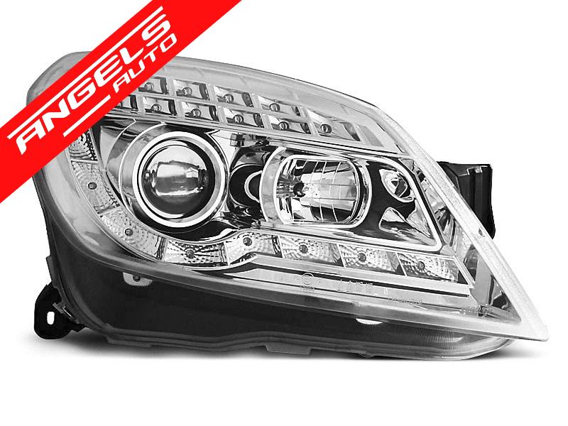 Faruri LED compatibile cu Opel Astra H 2004-2010 Crom Semnal LED - imagine 3