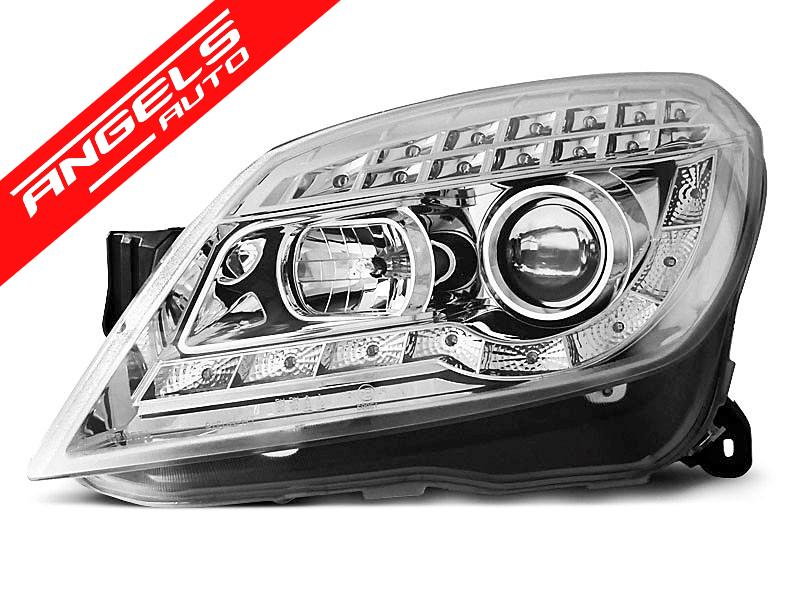 Faruri LED compatibile cu Opel Astra H 2004-2010 Crom Semnal LED - imagine 4