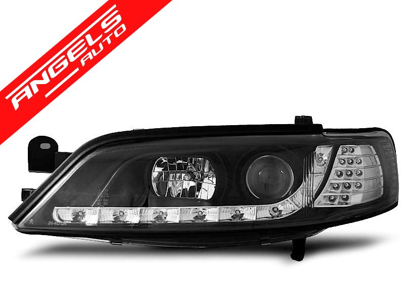 Faruri LED compatibile cu Opel Vectra B 1996-1998 Negru Semnal LED - imagine 3