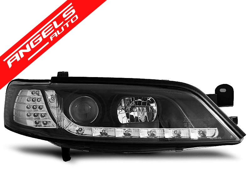 Faruri LED compatibile cu Opel Vectra B 1996-1998 Negru Semnal LED - imagine 4