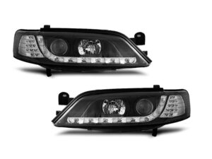 Faruri LED compatibile cu Opel Vectra B 1996-1998 Negru Semnal LED
