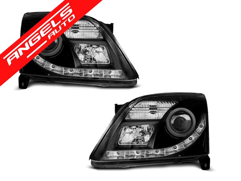 Faruri LED compatibile cu Opel Vectra C 2002-2005 DRL Negru