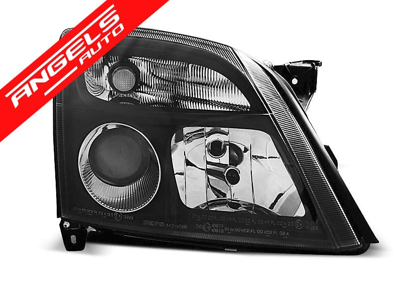 Faruri cu Lupa compatibile cu Opel Vectra C 2002-2005 Negru - imagine 2