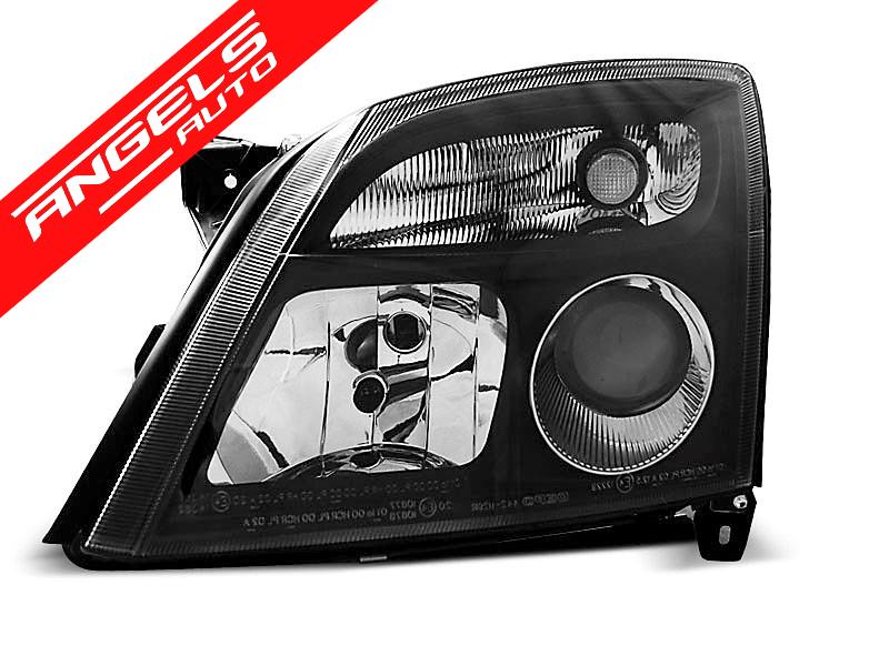 Faruri cu Lupa compatibile cu Opel Vectra C 2002-2005 Negru - imagine 3