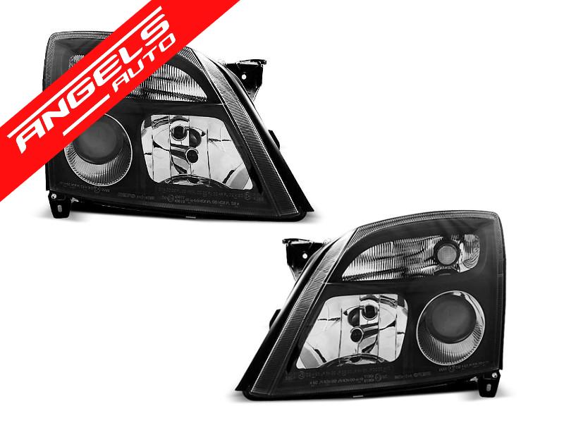 Faruri cu Lupa compatibile cu Opel Vectra C 2002-2005 Negru