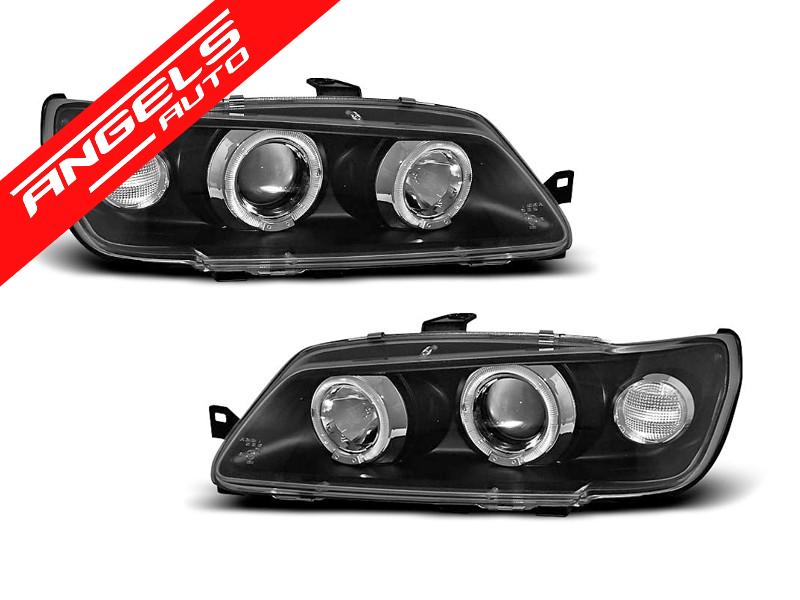 Faruri compatibile cu PEUGEOT 306 02.93-04.97 ANGEL EYES Negru
