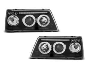 Faruri Angel Eyes compatibile cu PEUGEOT 205 1983-1996 Negru