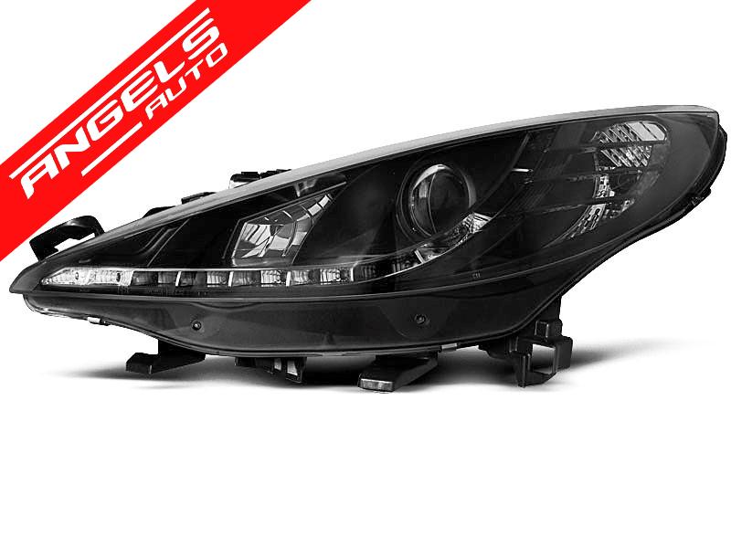 Faruri LED compatibile cu PEUGEOT 207 2006-2012 Negru - imagine 4