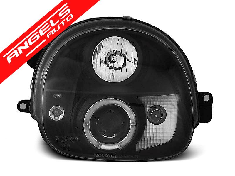 Faruri compatibile cu Renault TWINGO 03.93-09.98 ANGEL EYES Negru - imagine 3