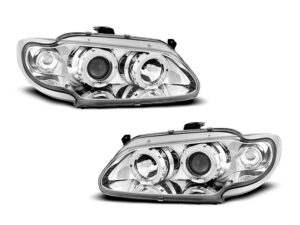 Faruri Angel Eyes compatibile cu Renault Megane 1996-1999 Crom