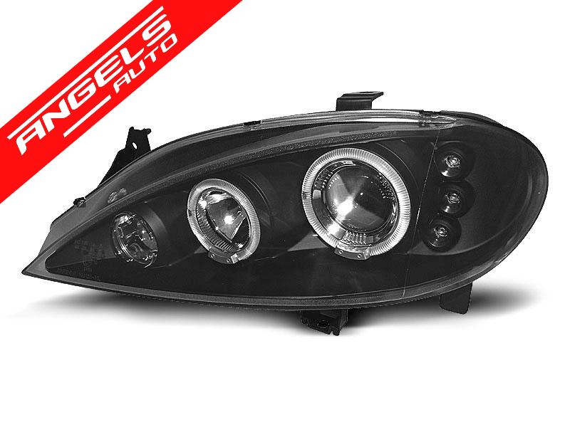 Faruri Angel Eyes compatibile cu Renault Megane 1999-2002 Negru - imagine 2