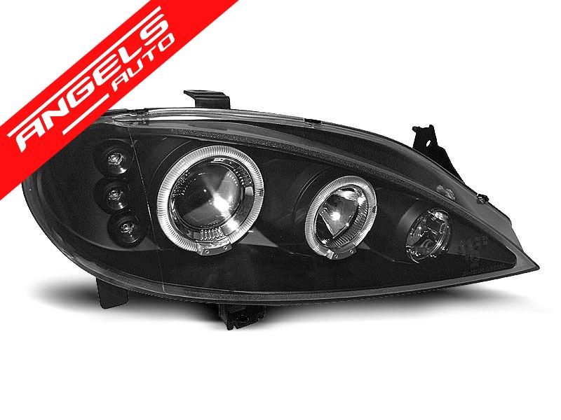 Faruri Angel Eyes compatibile cu Renault Megane 1999-2002 Negru - imagine 3